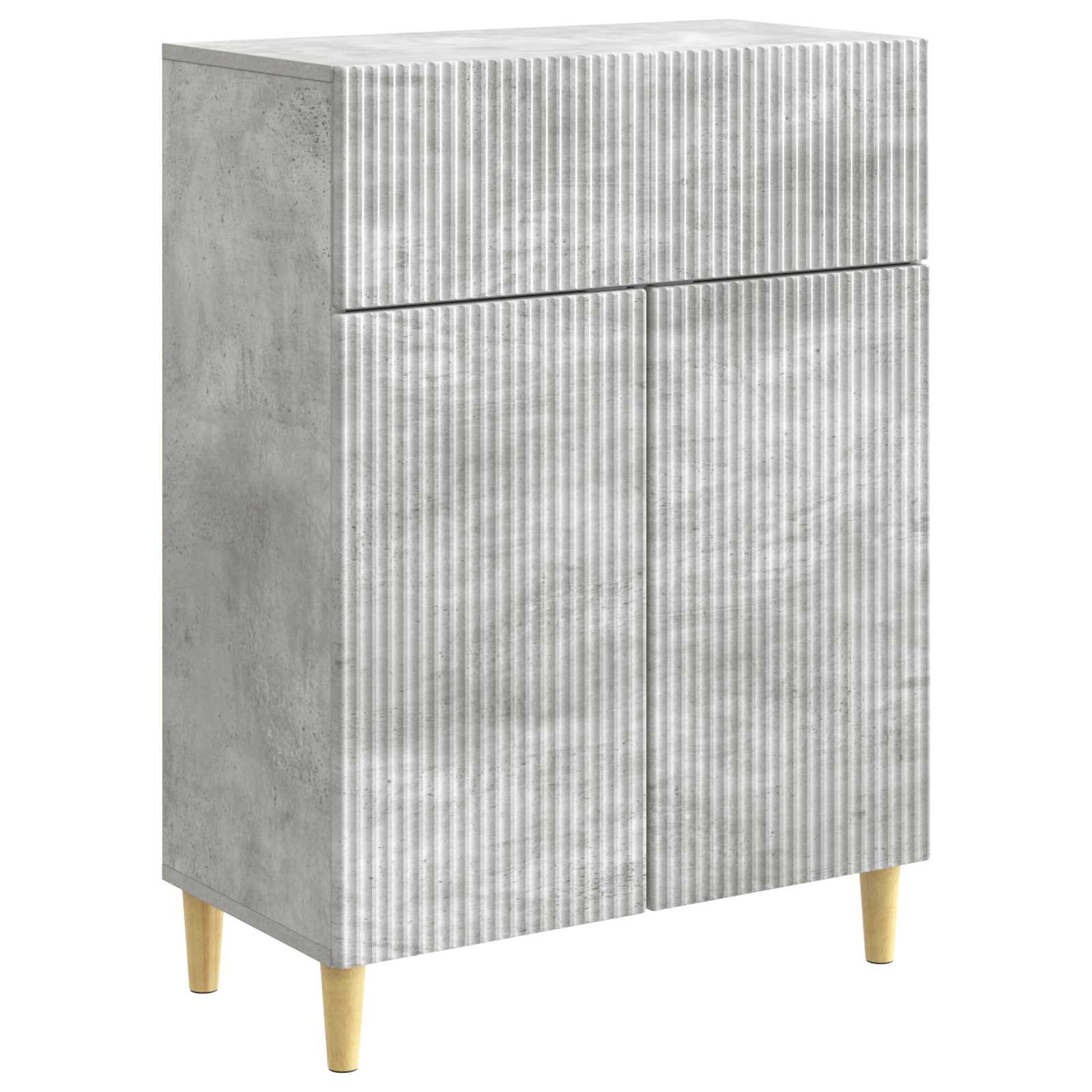 vidaXL Bufet Betonowy szary 66 x 34,5 x 90 cm Drewno inżynieryjne