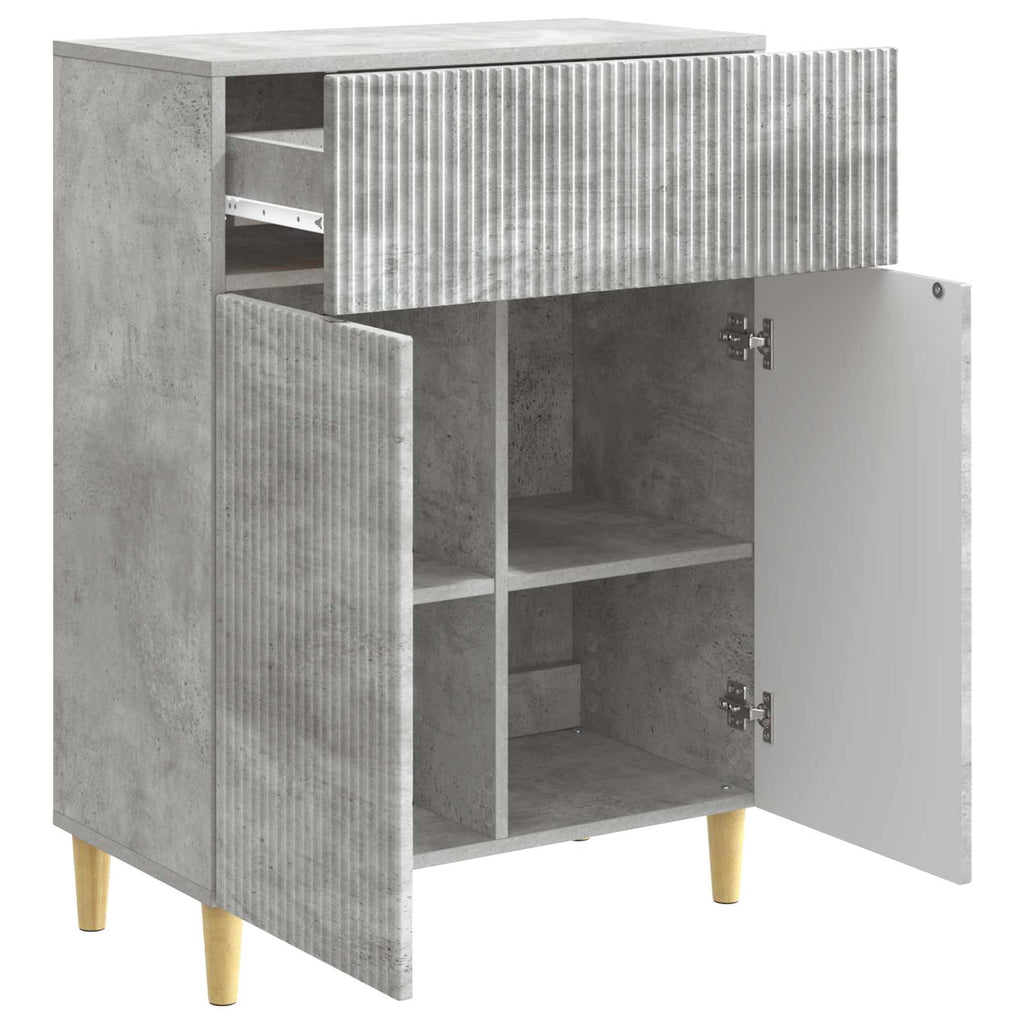 vidaXL Bufet Betonowy szary 66 x 34,5 x 90 cm Drewno inżynieryjne