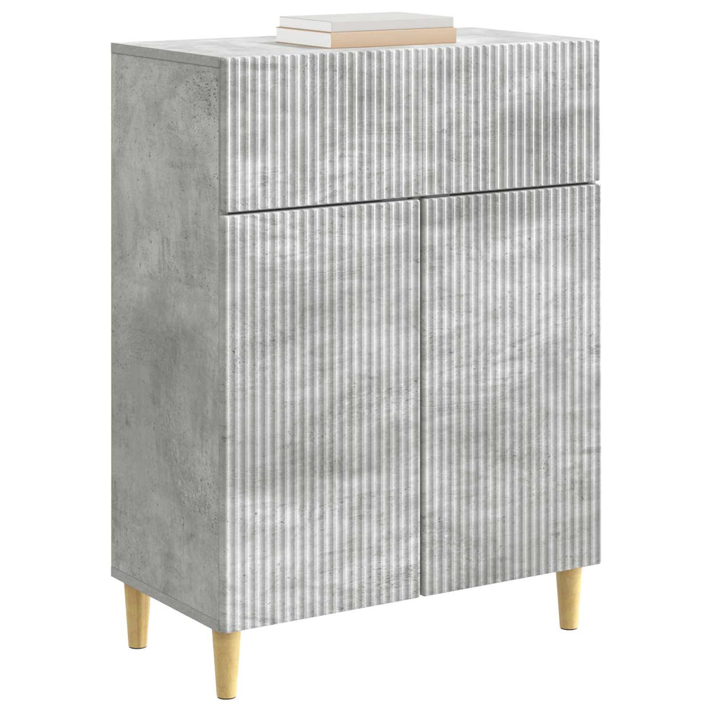 vidaXL Bufet Betonowy szary 66 x 34,5 x 90 cm Drewno inżynieryjne