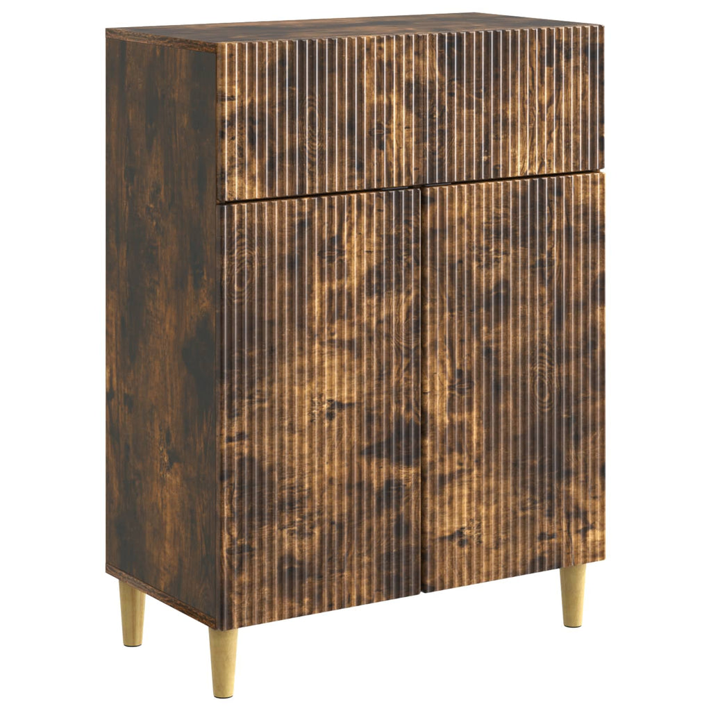 vidaXL Bufet Dąb wędzony 66 x 34,5 x 90 cm Drewno inżynieryjne