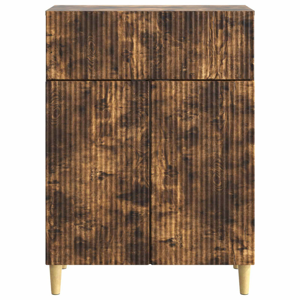 vidaXL Bufet Dąb wędzony 66 x 34,5 x 90 cm Drewno inżynieryjne