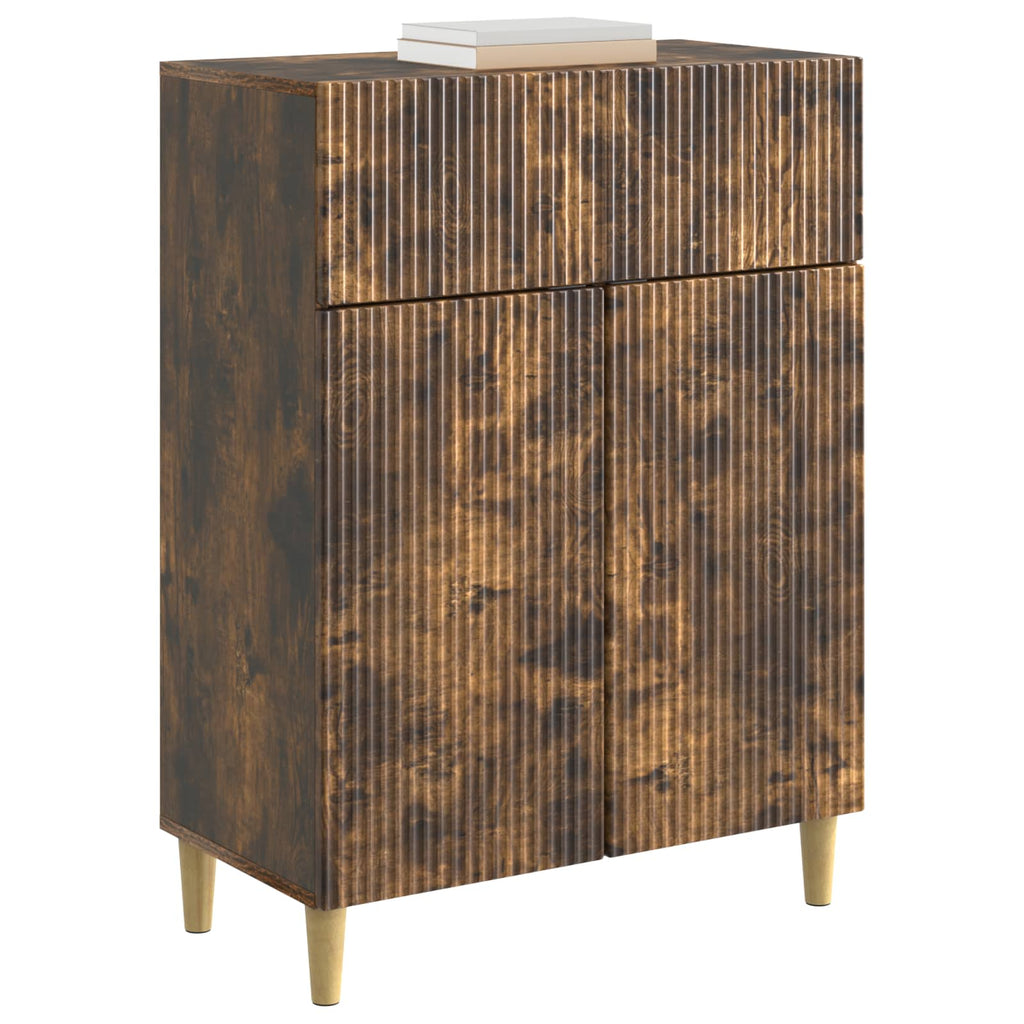 vidaXL Bufet Dąb wędzony 66 x 34,5 x 90 cm Drewno inżynieryjne