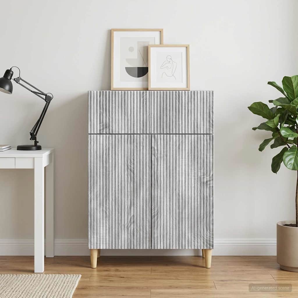 vidaXL Bufet Szary Sonoma 66 x 34,5 x 90 cm Drewno inżynieryjne