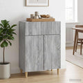 vidaXL Bufet Szary Sonoma 66 x 34,5 x 90 cm Drewno inżynieryjne