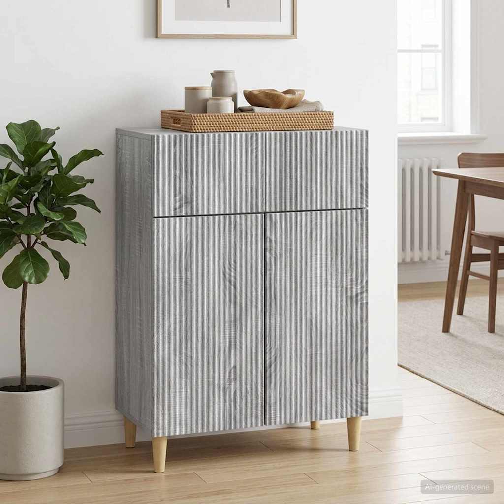 vidaXL Bufet Szary Sonoma 66 x 34,5 x 90 cm Drewno inżynieryjne