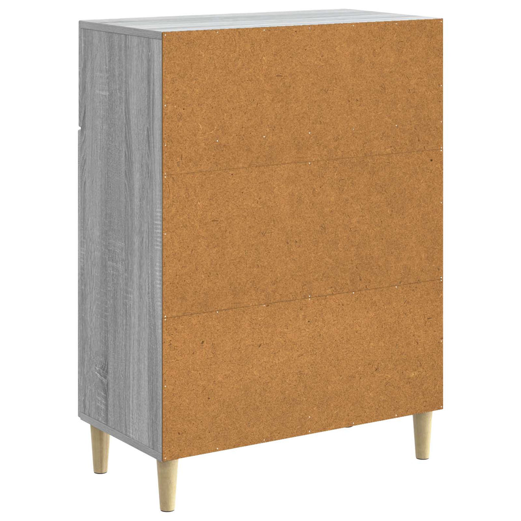 vidaXL Bufet Szary Sonoma 66 x 34,5 x 90 cm Drewno inżynieryjne