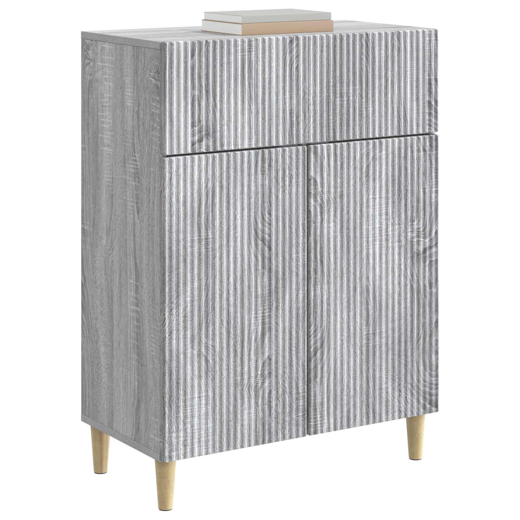 vidaXL Bufet Szary Sonoma 66 x 34,5 x 90 cm Drewno inżynieryjne
