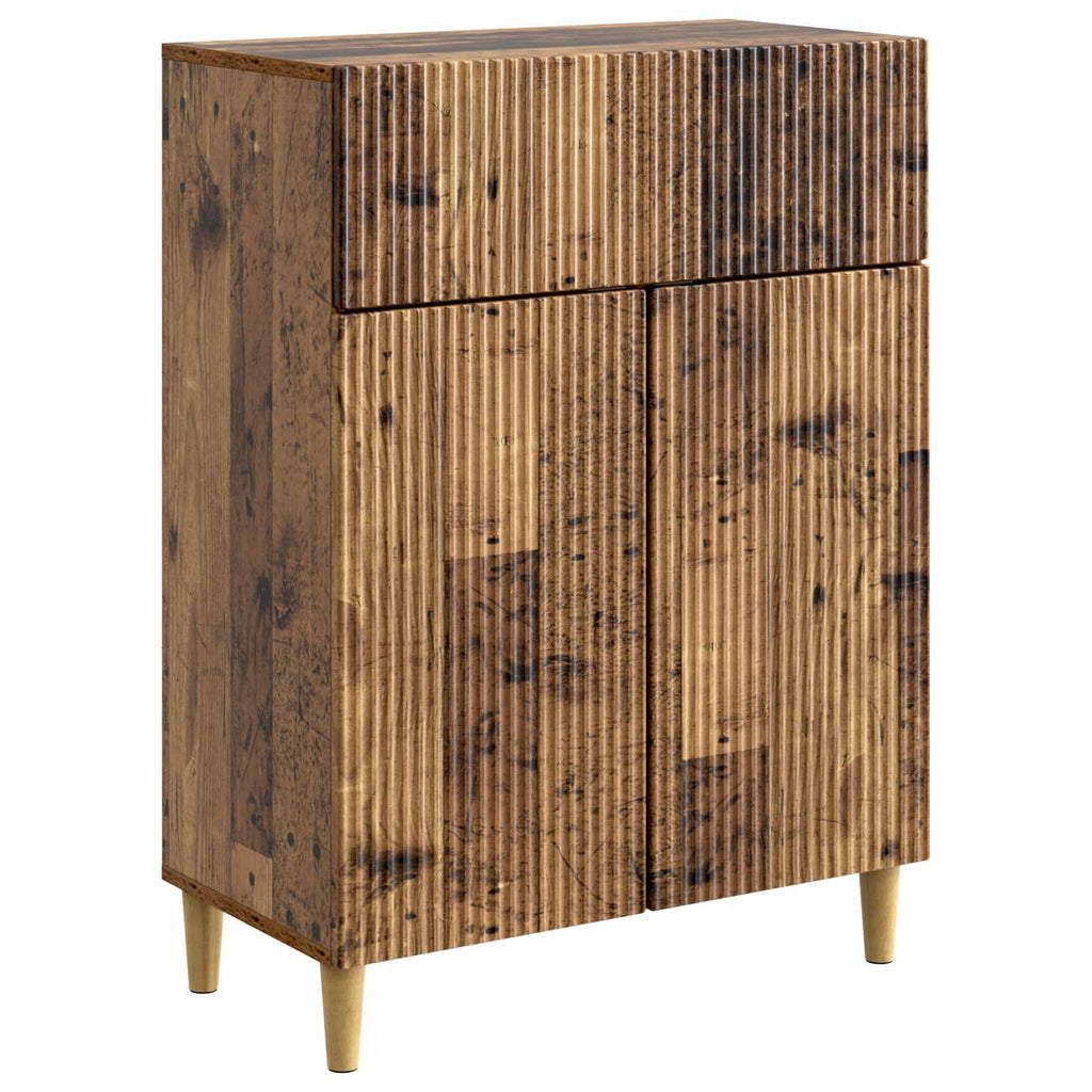 vidaXL Bufet Stare drewno 66 x 34,5 x 90 cm Drewno inżynieryjne