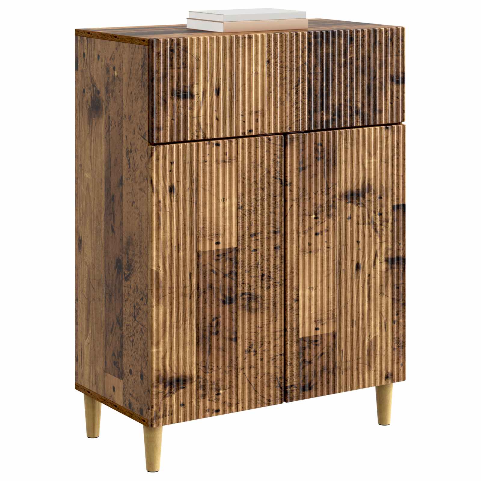 vidaXL Bufet Stare drewno 66 x 34,5 x 90 cm Drewno inżynieryjne