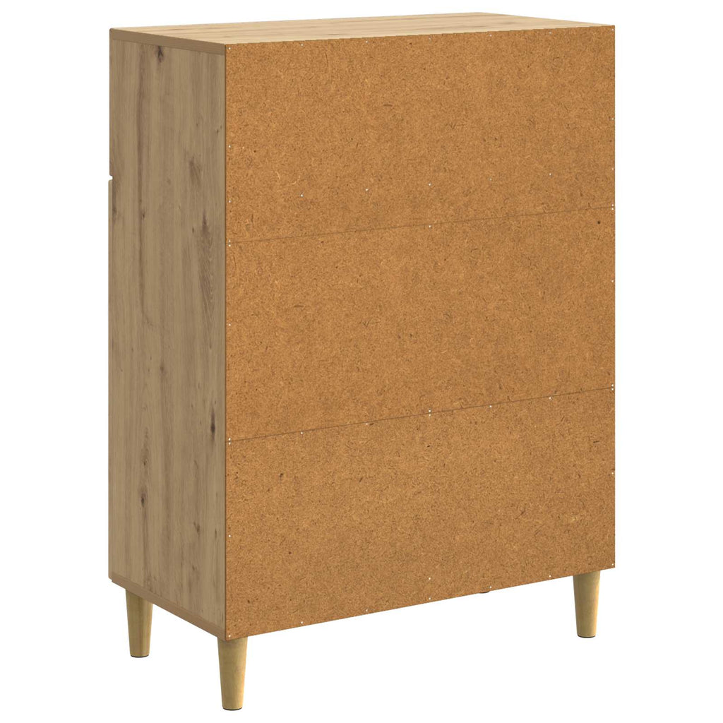 vidaXL Bufet Dąb artisan 66 x 34,5 x 90 cm Drewno inżynieryjne