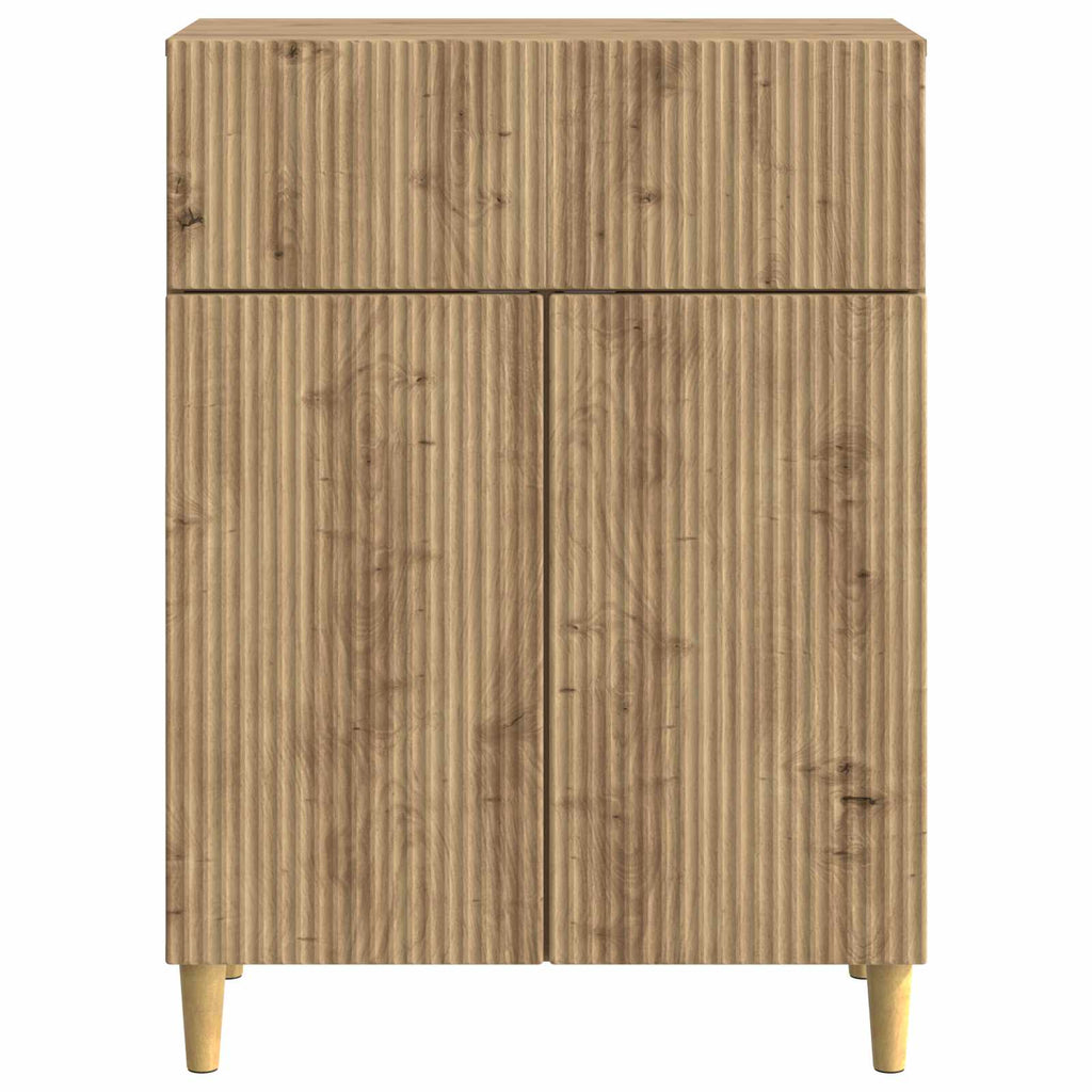 vidaXL Bufet Dąb artisan 66 x 34,5 x 90 cm Drewno inżynieryjne