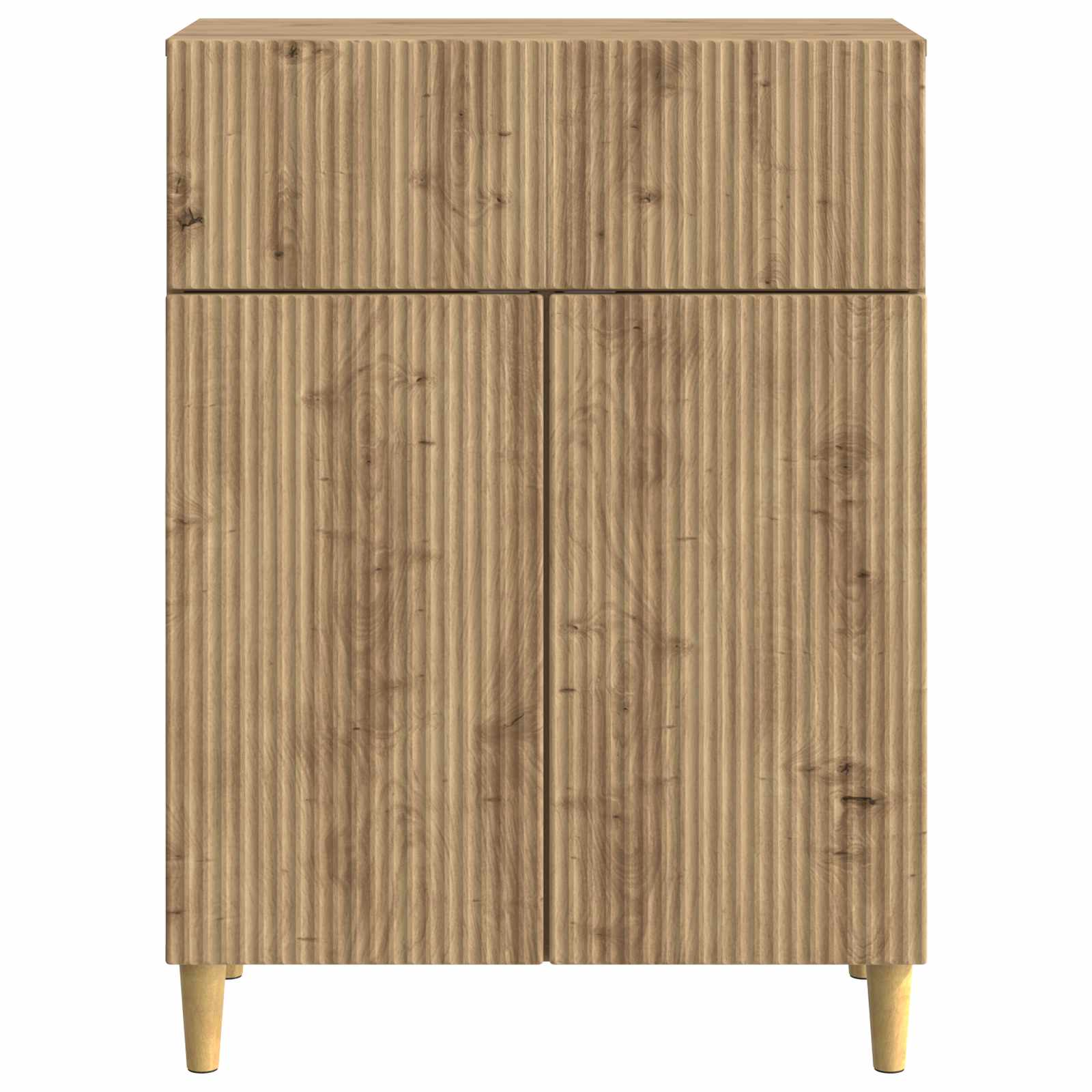vidaXL Bufet Dąb artisan 66 x 34,5 x 90 cm Drewno inżynieryjne