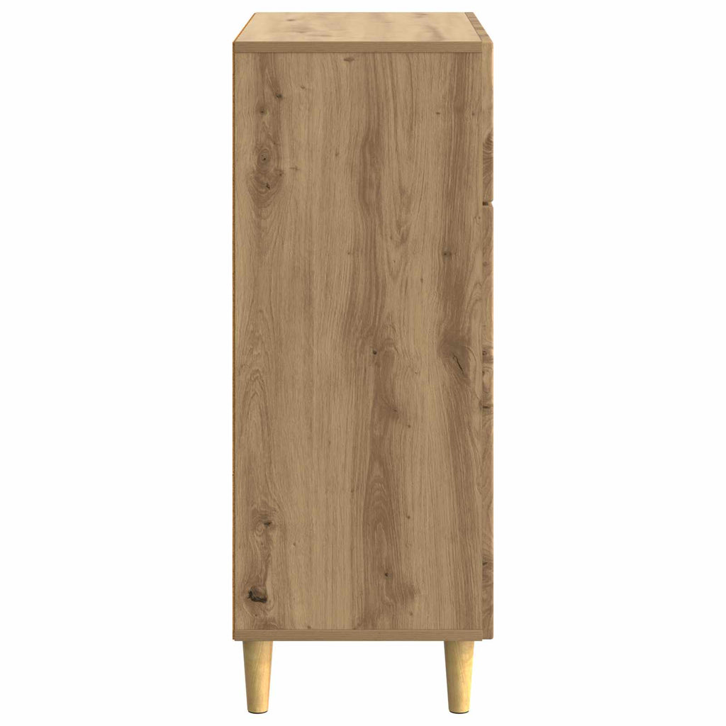 vidaXL Bufet Dąb artisan 66 x 34,5 x 90 cm Drewno inżynieryjne