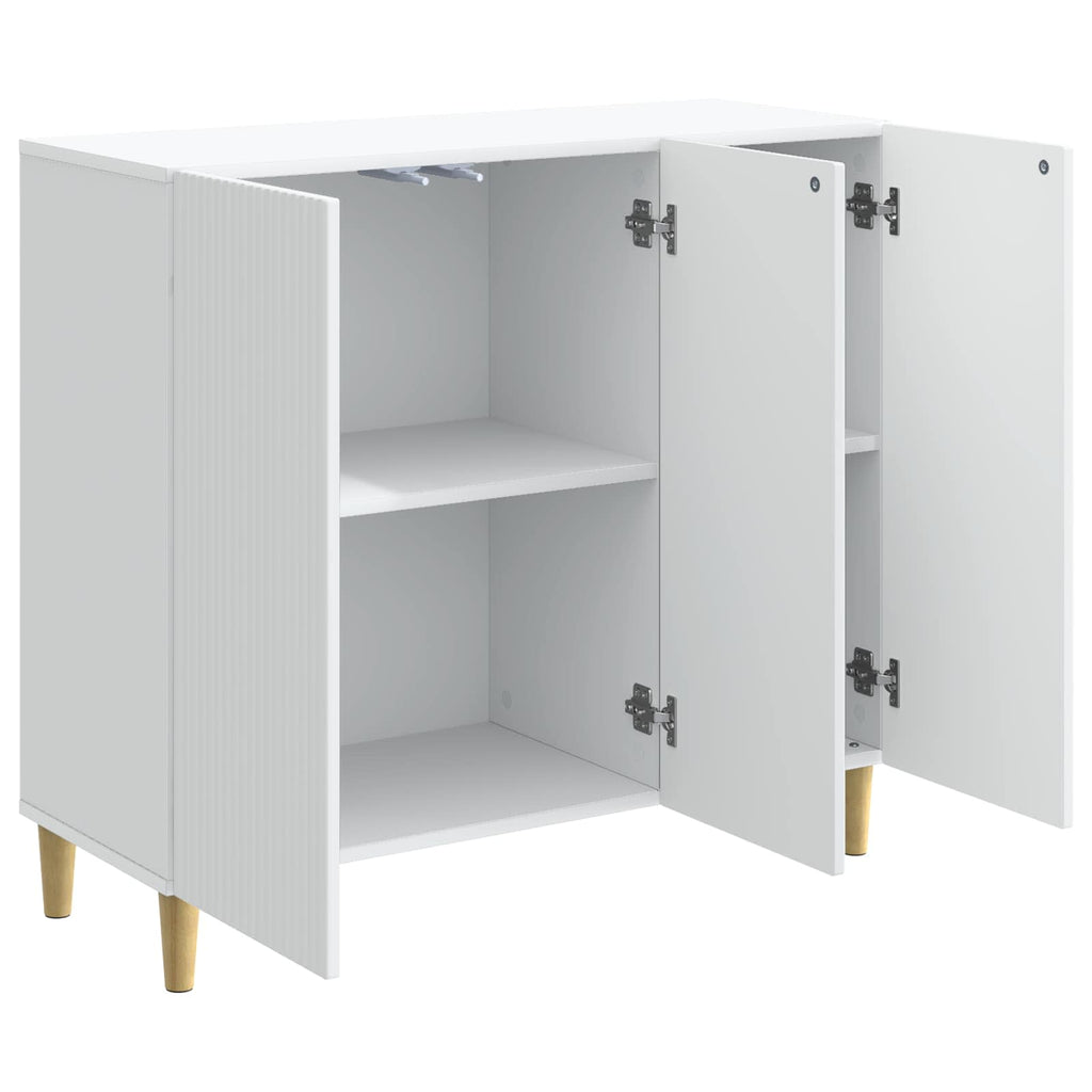 vidaXL Bufet Biały 89 x 34,5 x 80 cm Drewno inżynieryjne
