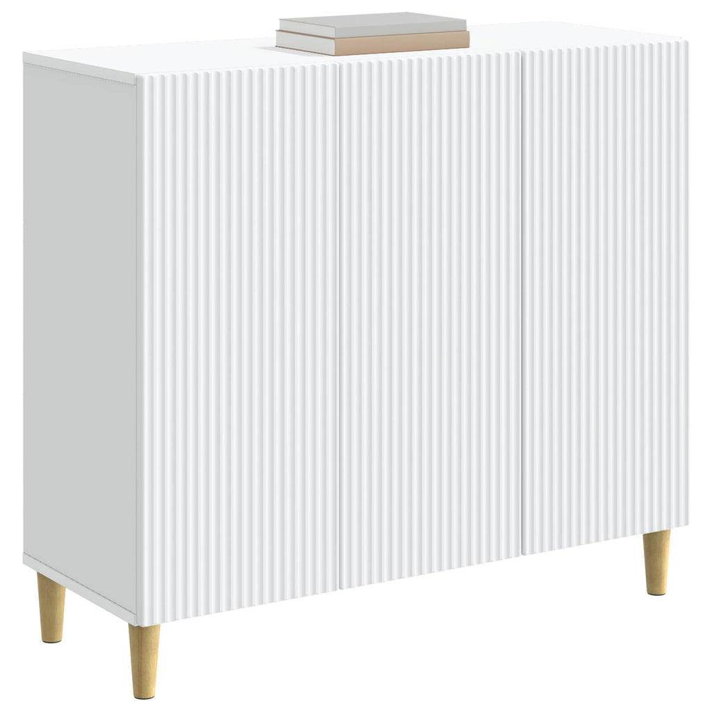 vidaXL Bufet Biały 89 x 34,5 x 80 cm Drewno inżynieryjne