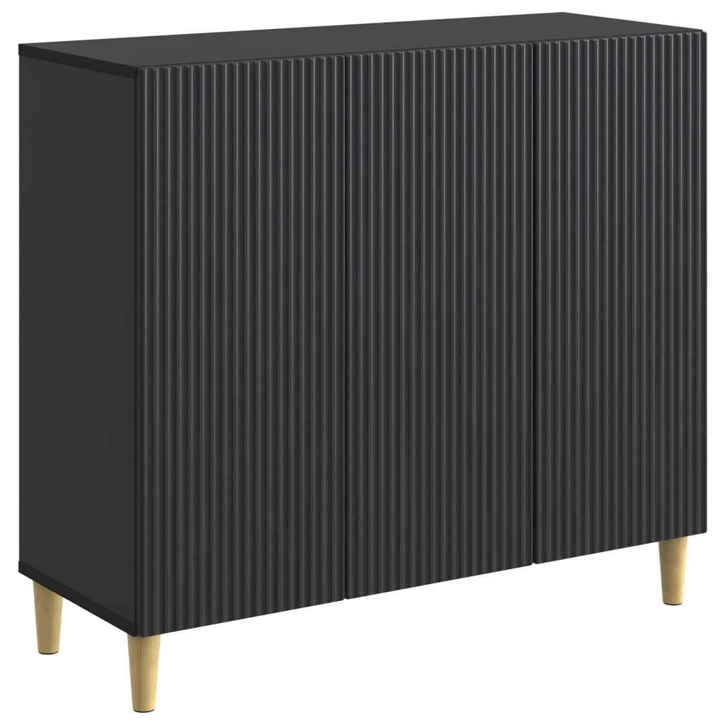 vidaXL Bufet Czarny 89 x 34,5 x 80 cm Drewno inżynieryjne