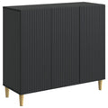 vidaXL Bufet Czarny 89 x 34,5 x 80 cm Drewno inżynieryjne