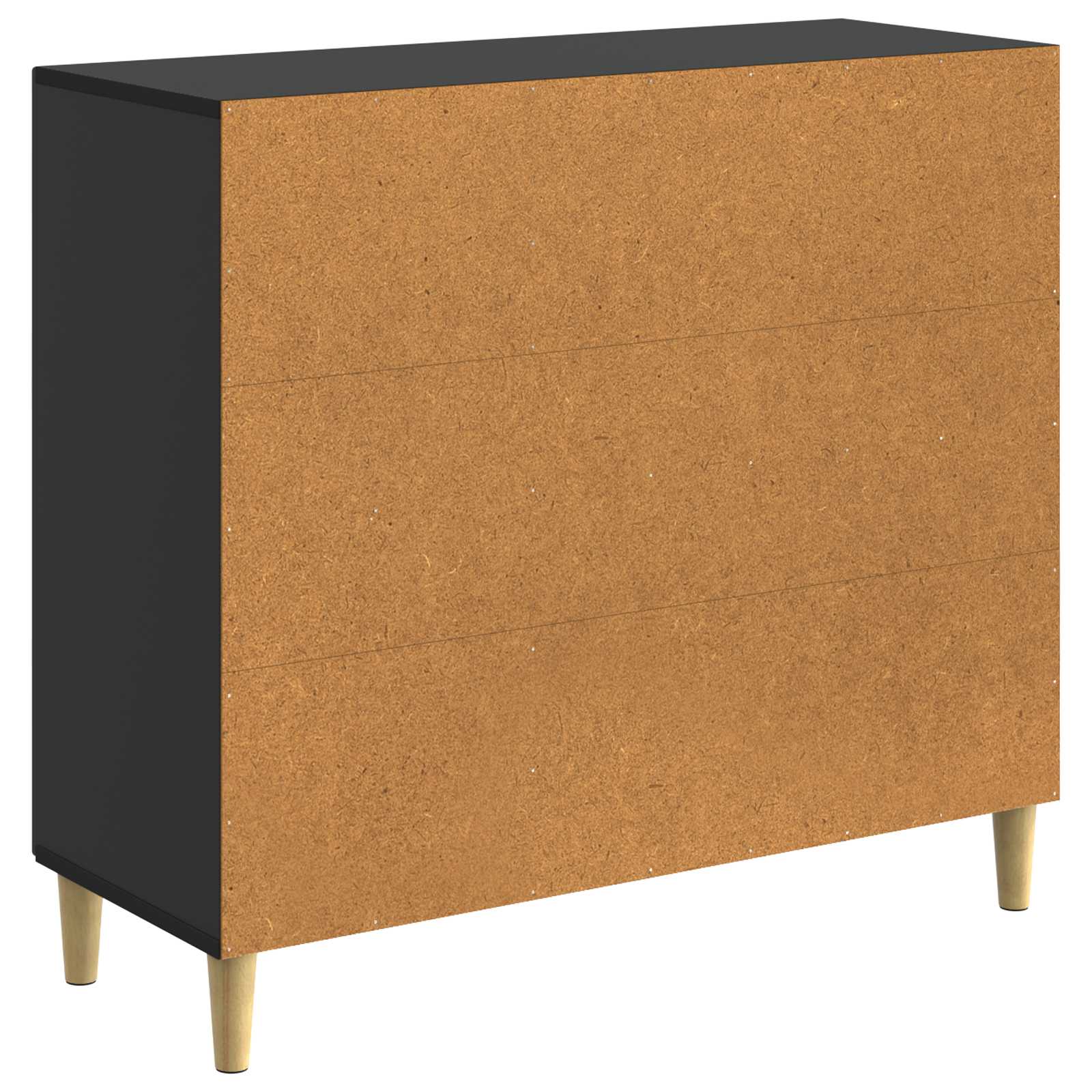 vidaXL Bufet Czarny 89 x 34,5 x 80 cm Drewno inżynieryjne