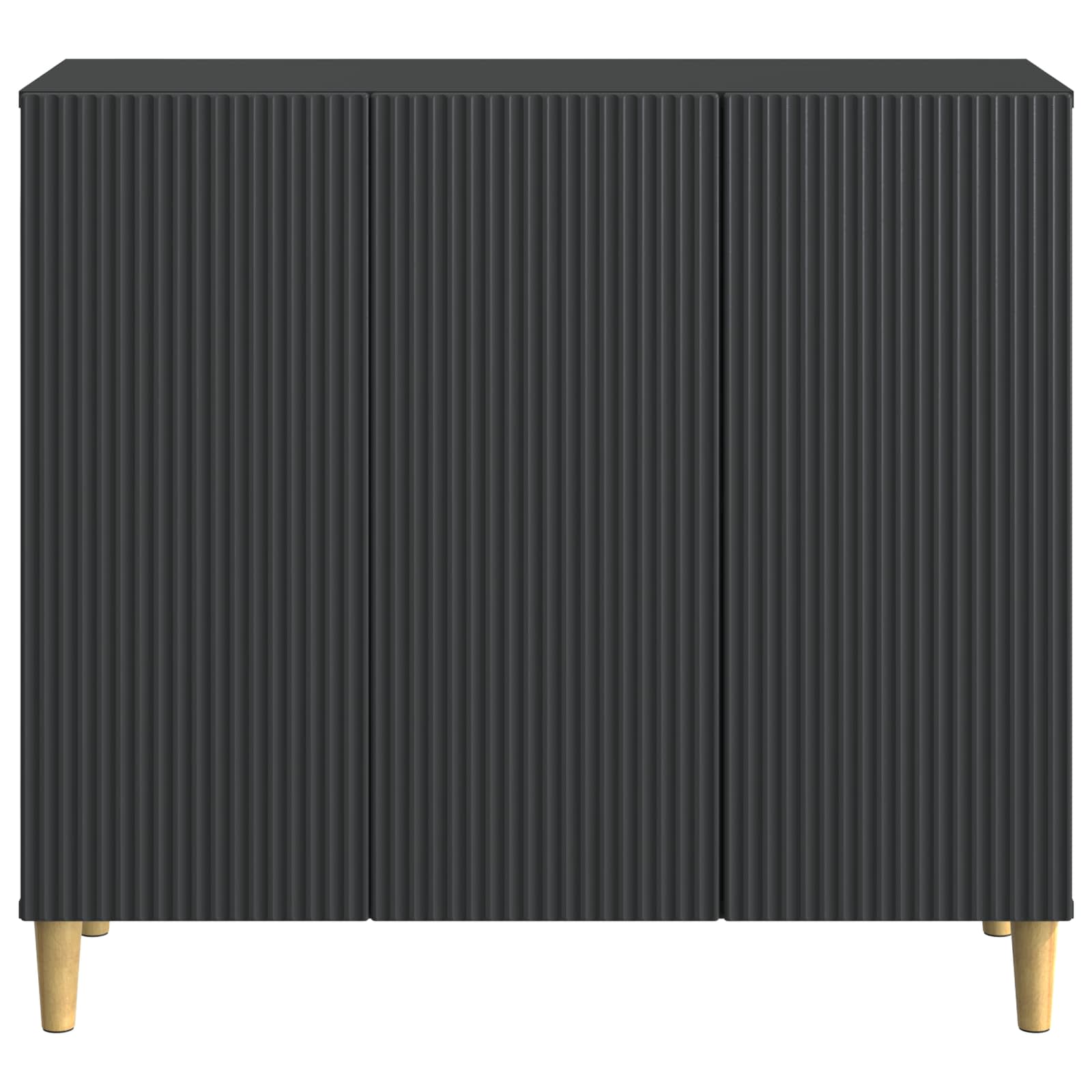 vidaXL Bufet Czarny 89 x 34,5 x 80 cm Drewno inżynieryjne