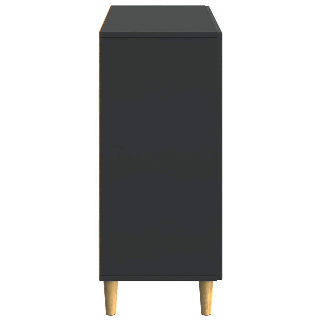 vidaXL Bufet Czarny 89 x 34,5 x 80 cm Drewno inżynieryjne
