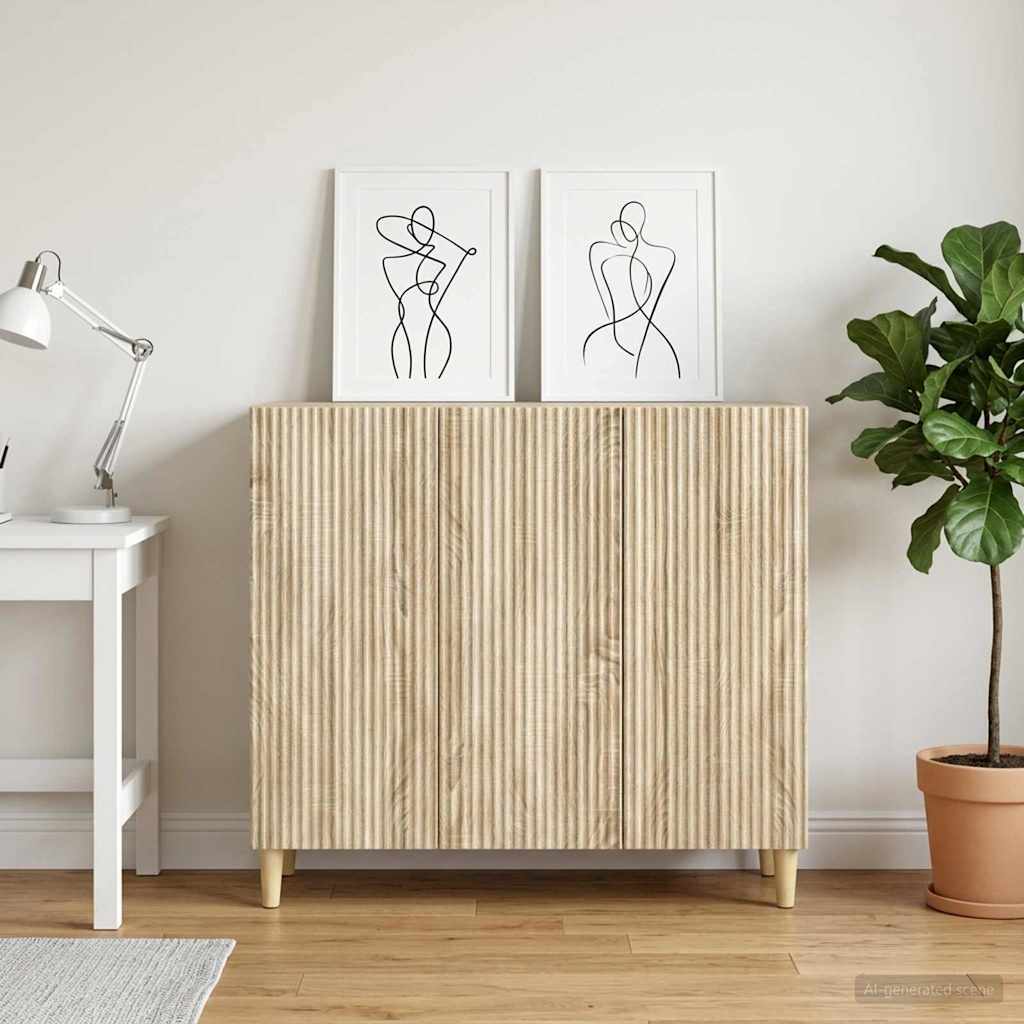 vidaXL Bufet dąb Sonoma 89 x 34,5 x 80 cm Drewno inżynieryjne