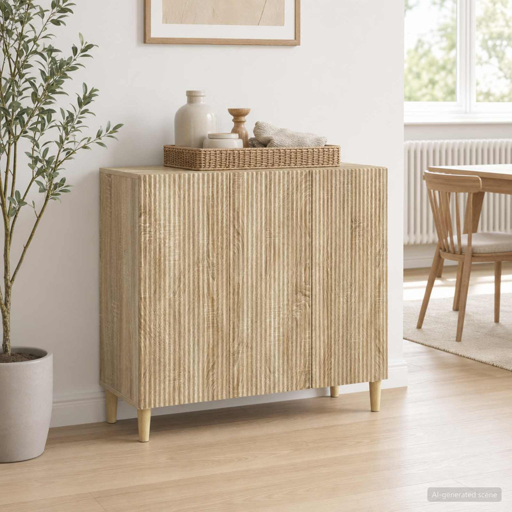 vidaXL Bufet dąb Sonoma 89 x 34,5 x 80 cm Drewno inżynieryjne