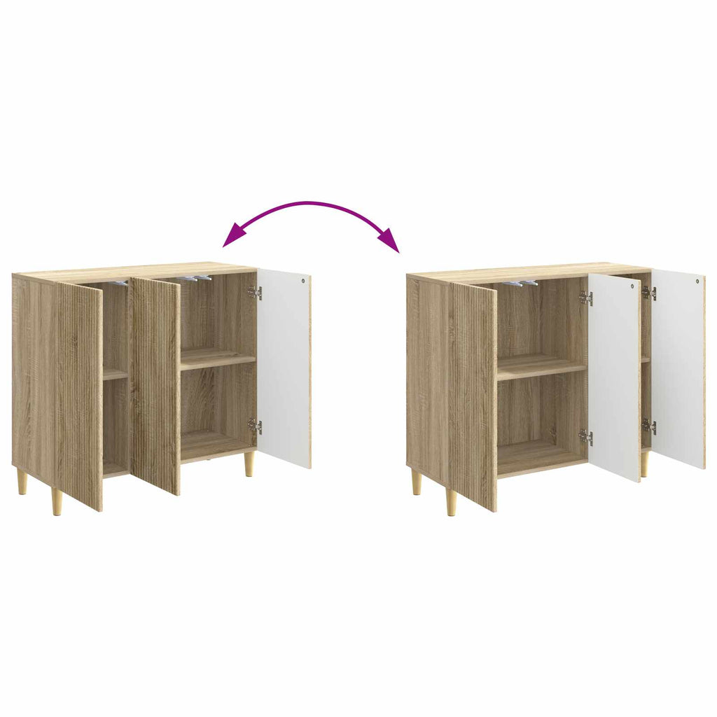 vidaXL Bufet dąb Sonoma 89 x 34,5 x 80 cm Drewno inżynieryjne