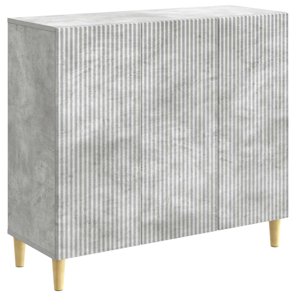 vidaXL Bufet Betonowy szary 89 x 34,5 x 80 cm Drewno inżynieryjne