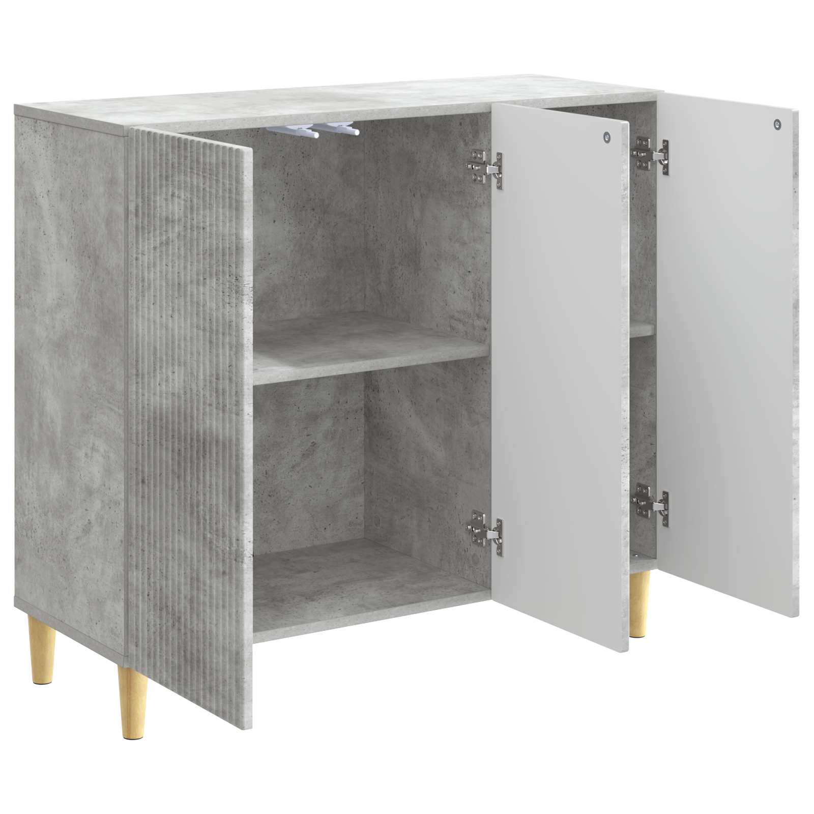 vidaXL Bufet Betonowy szary 89 x 34,5 x 80 cm Drewno inżynieryjne