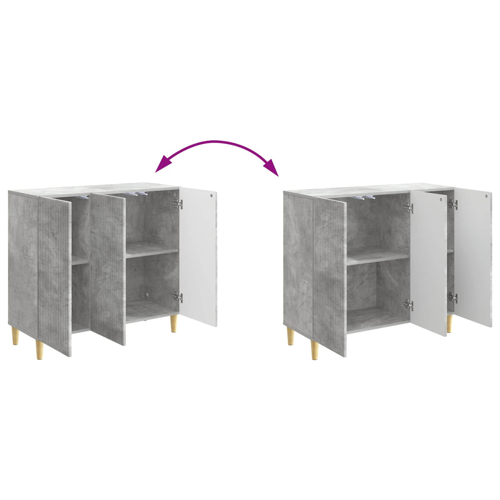 vidaXL Bufet Betonowy szary 89 x 34,5 x 80 cm Drewno inżynieryjne