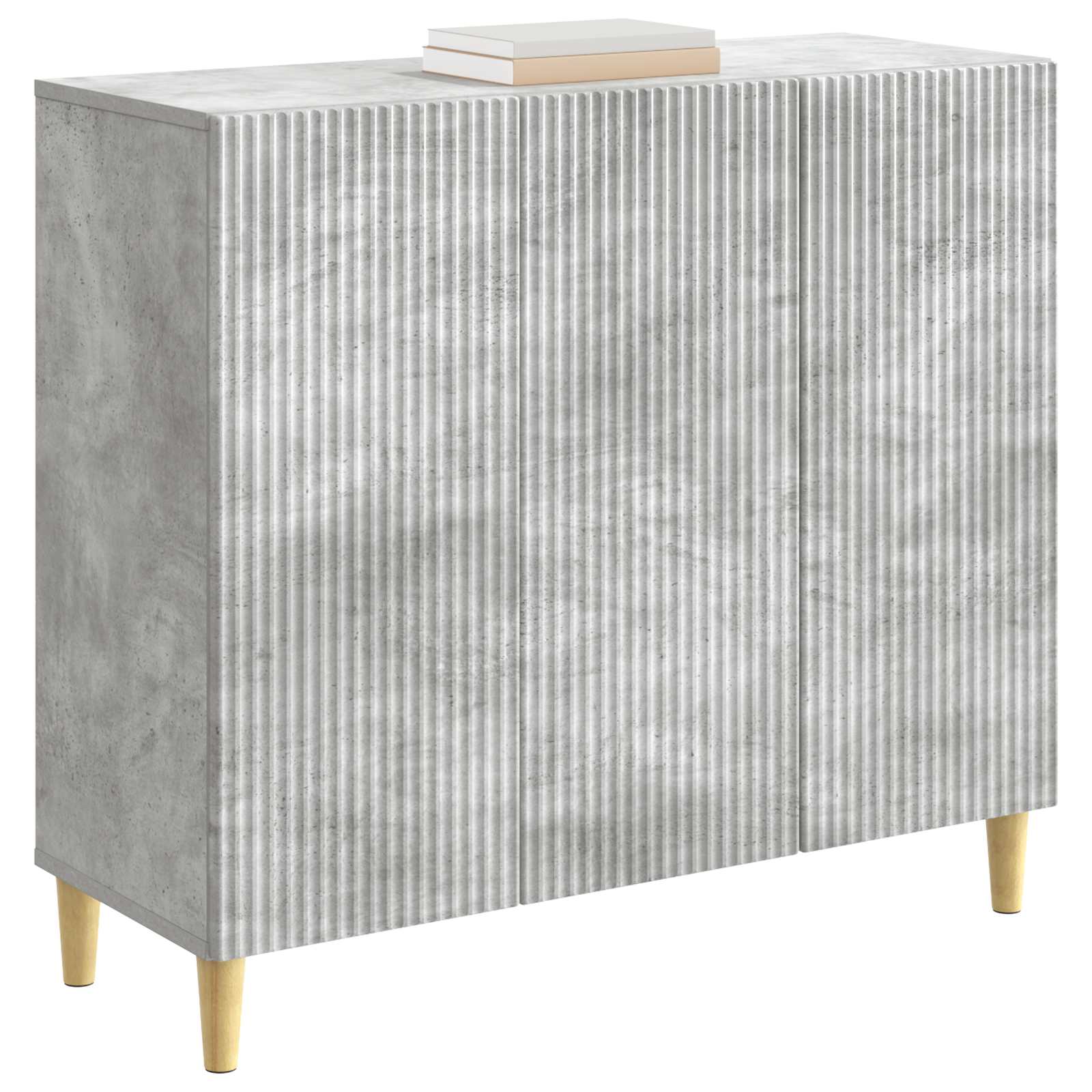 vidaXL Bufet Betonowy szary 89 x 34,5 x 80 cm Drewno inżynieryjne
