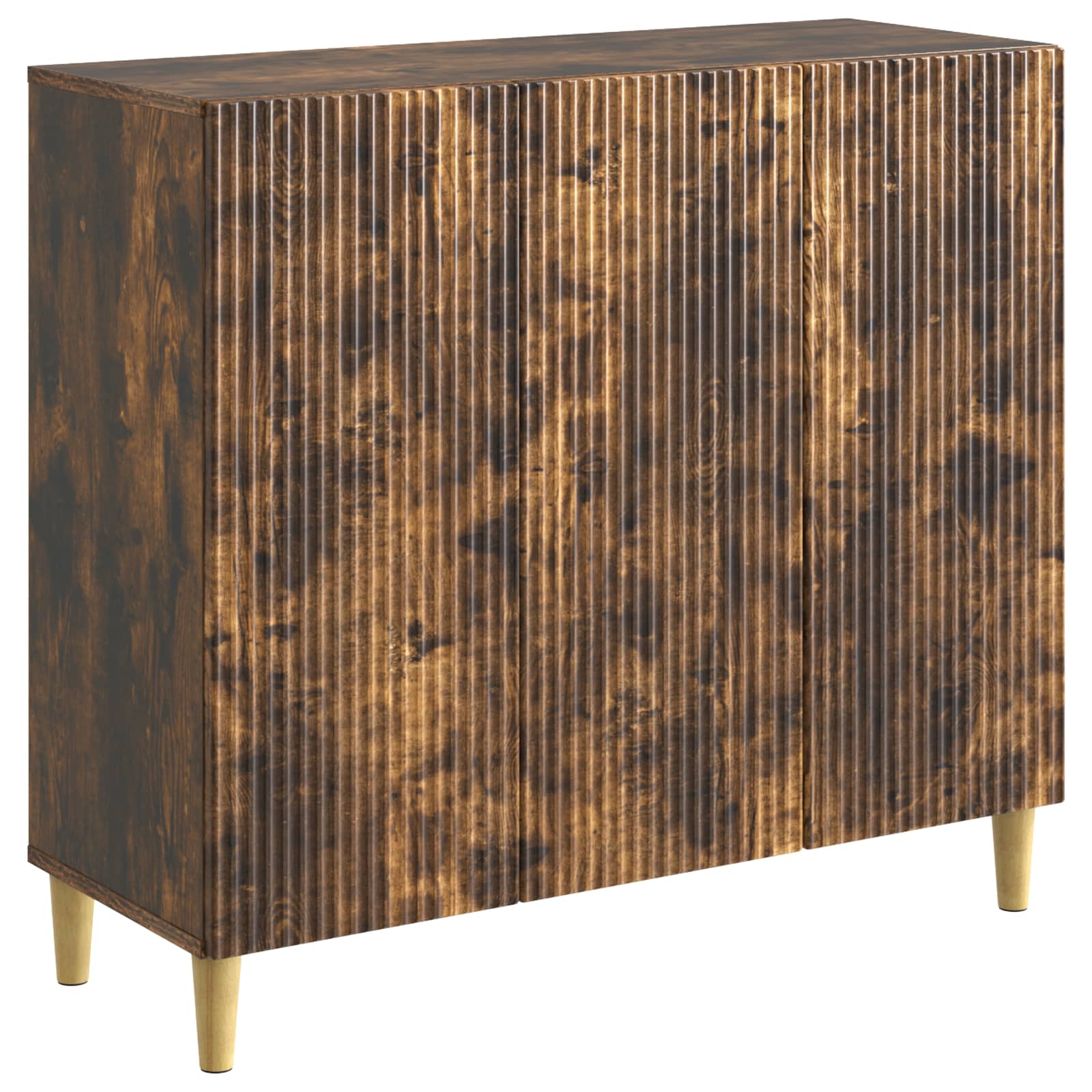 vidaXL Bufet Dąb wędzony 89 x 34,5 x 80 cm Drewno inżynieryjne