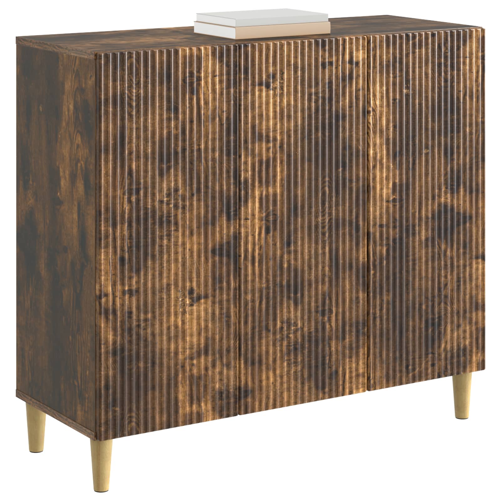 vidaXL Bufet Dąb wędzony 89 x 34,5 x 80 cm Drewno inżynieryjne