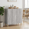 vidaXL Bufet Szary Sonoma 89 x 34,5 x 80 cm Drewno inżynieryjne