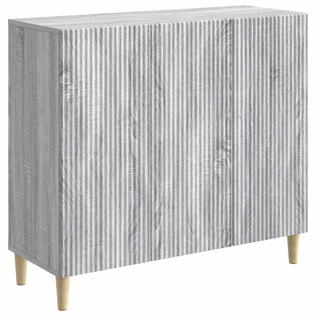 vidaXL Bufet Szary Sonoma 89 x 34,5 x 80 cm Drewno inżynieryjne