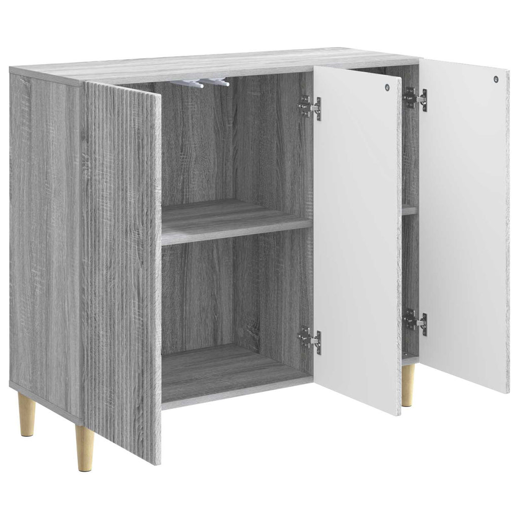 vidaXL Bufet Szary Sonoma 89 x 34,5 x 80 cm Drewno inżynieryjne