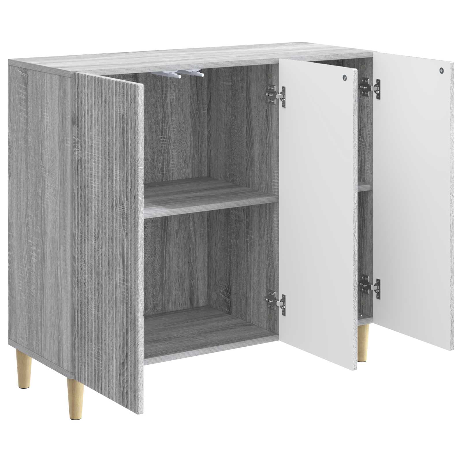 vidaXL Bufet Szary Sonoma 89 x 34,5 x 80 cm Drewno inżynieryjne