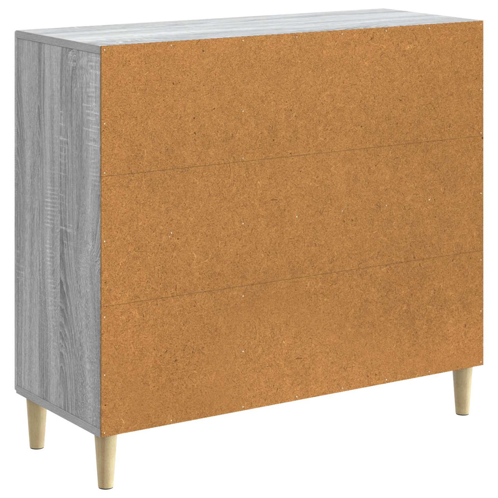 vidaXL Bufet Szary Sonoma 89 x 34,5 x 80 cm Drewno inżynieryjne