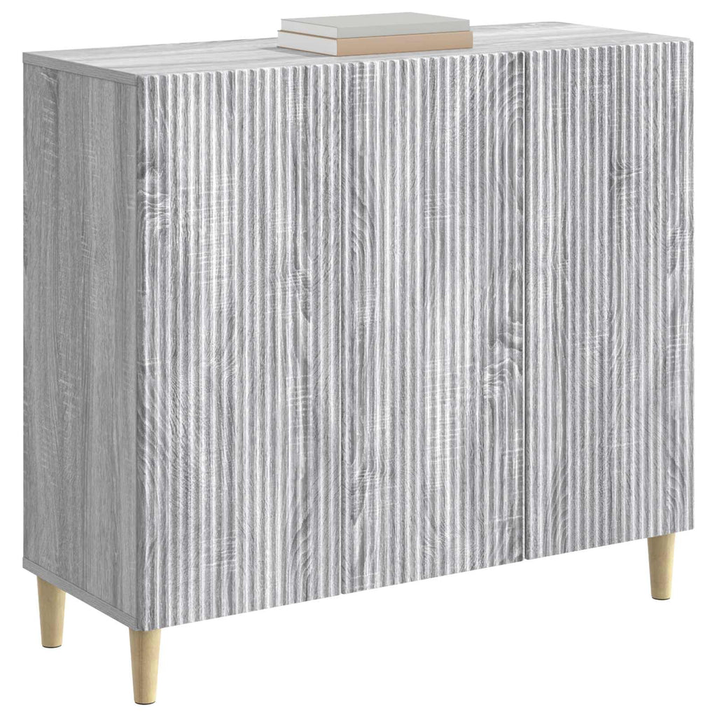 vidaXL Bufet Szary Sonoma 89 x 34,5 x 80 cm Drewno inżynieryjne