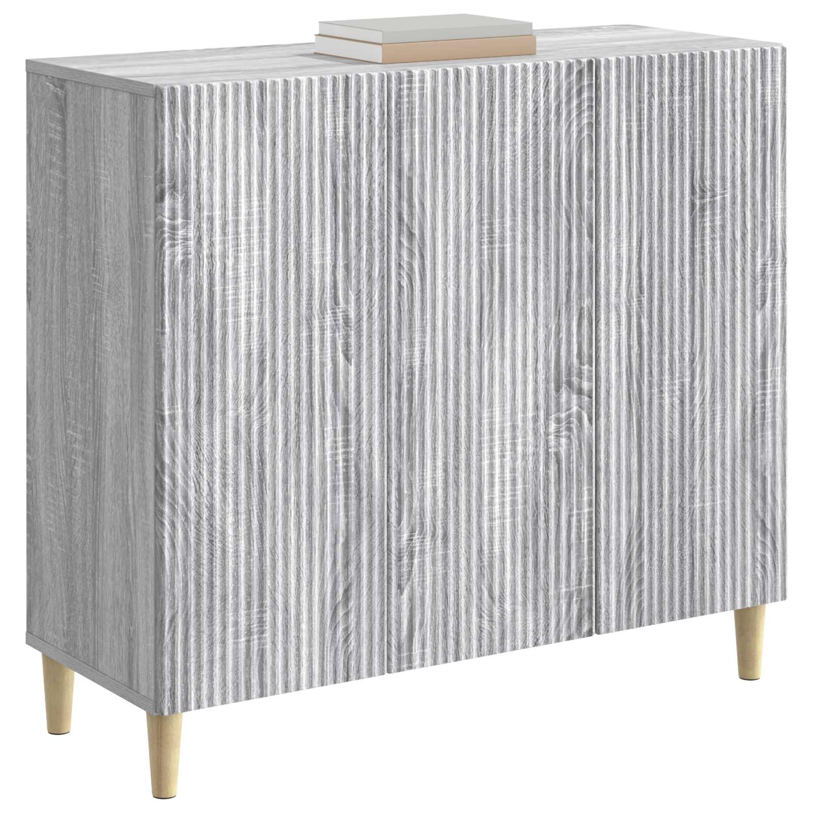 vidaXL Bufet Szary Sonoma 89 x 34,5 x 80 cm Drewno inżynieryjne