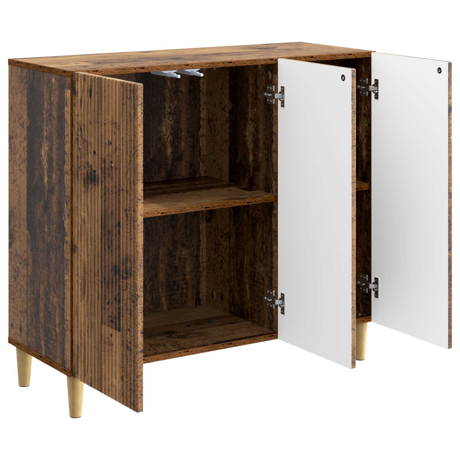 vidaXL Bufet Stare drewno 89 x 34,5 x 80 cm Drewno inżynieryjne