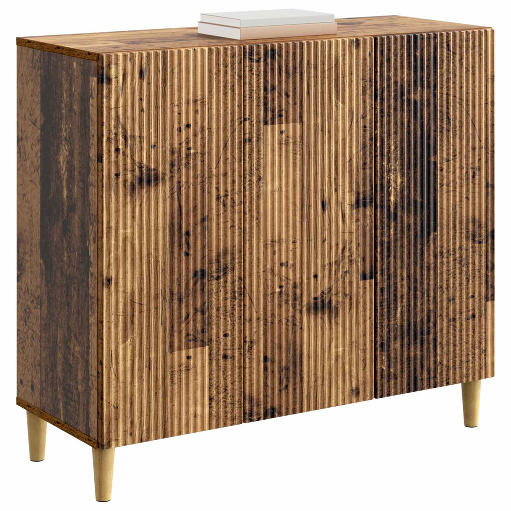 vidaXL Bufet Stare drewno 89 x 34,5 x 80 cm Drewno inżynieryjne