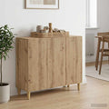 vidaXL Bufet Dąb artisan 89 x 34,5 x 80 cm Drewno inżynieryjne