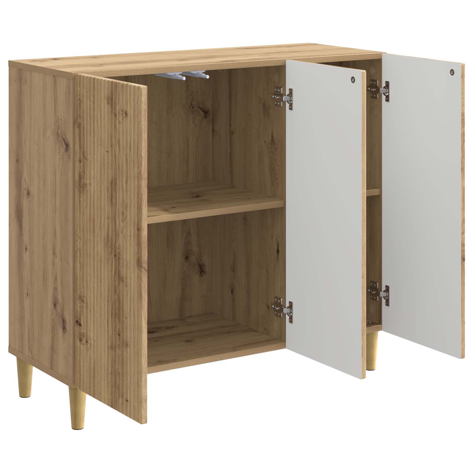 vidaXL Bufet Dąb artisan 89 x 34,5 x 80 cm Drewno inżynieryjne
