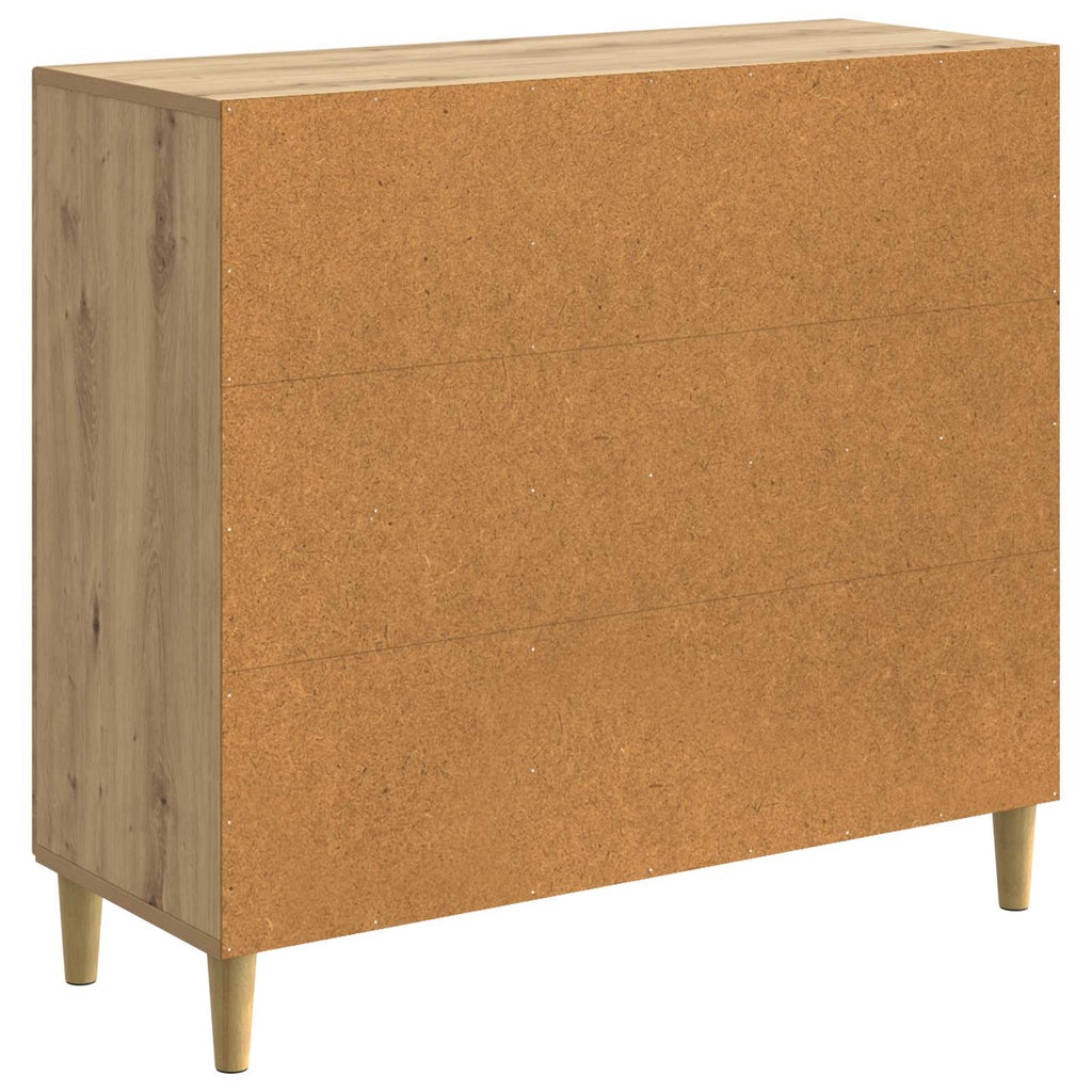vidaXL Bufet Dąb artisan 89 x 34,5 x 80 cm Drewno inżynieryjne