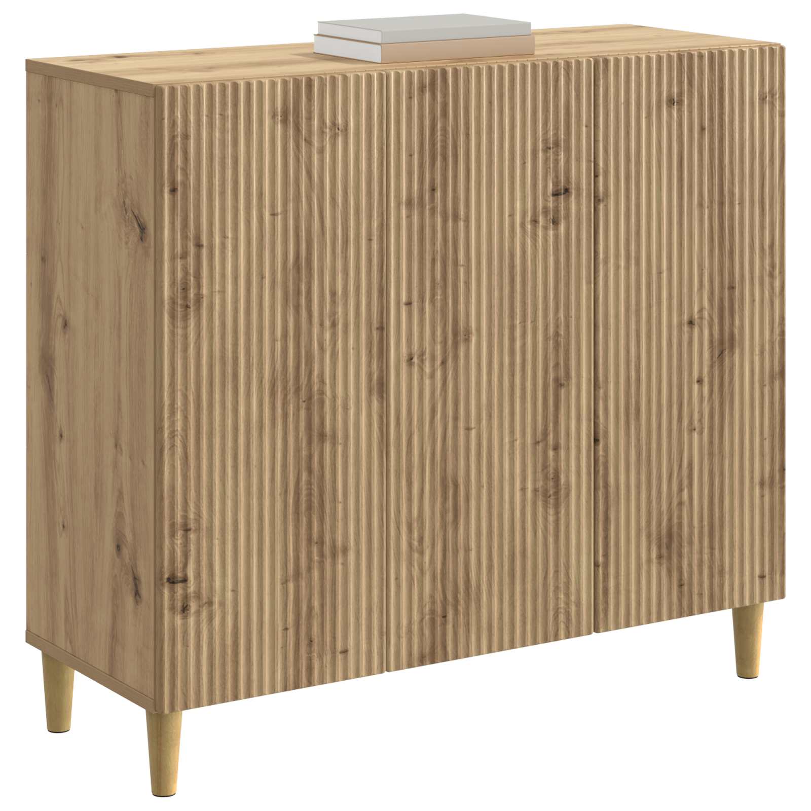 vidaXL Bufet Dąb artisan 89 x 34,5 x 80 cm Drewno inżynieryjne