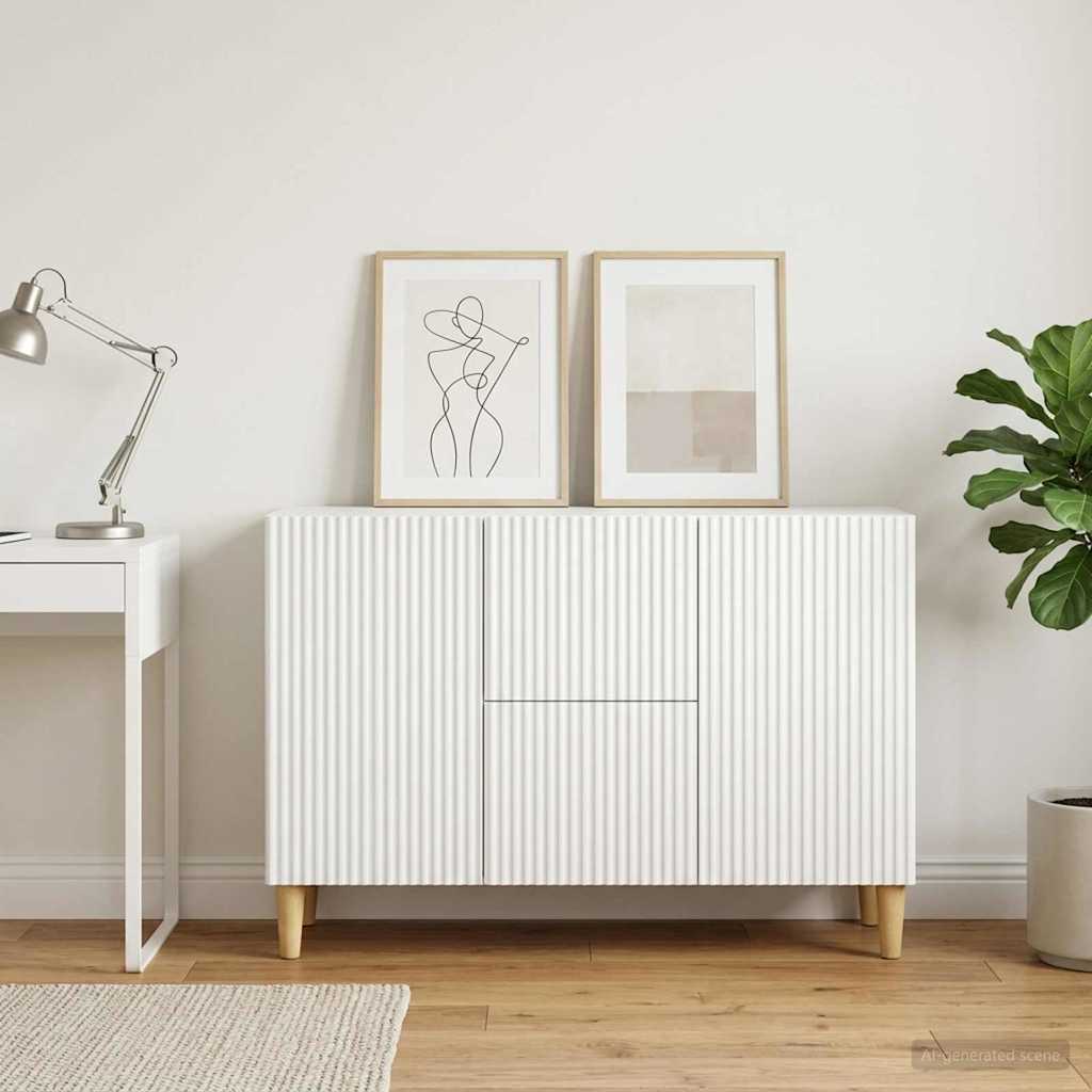 vidaXL Bufet Biały 89 x 34,5 x 60 cm Drewno inżynieryjne