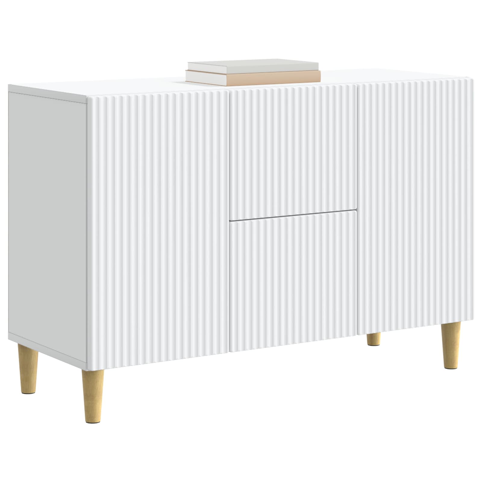 vidaXL Bufet Biały 89 x 34,5 x 60 cm Drewno inżynieryjne