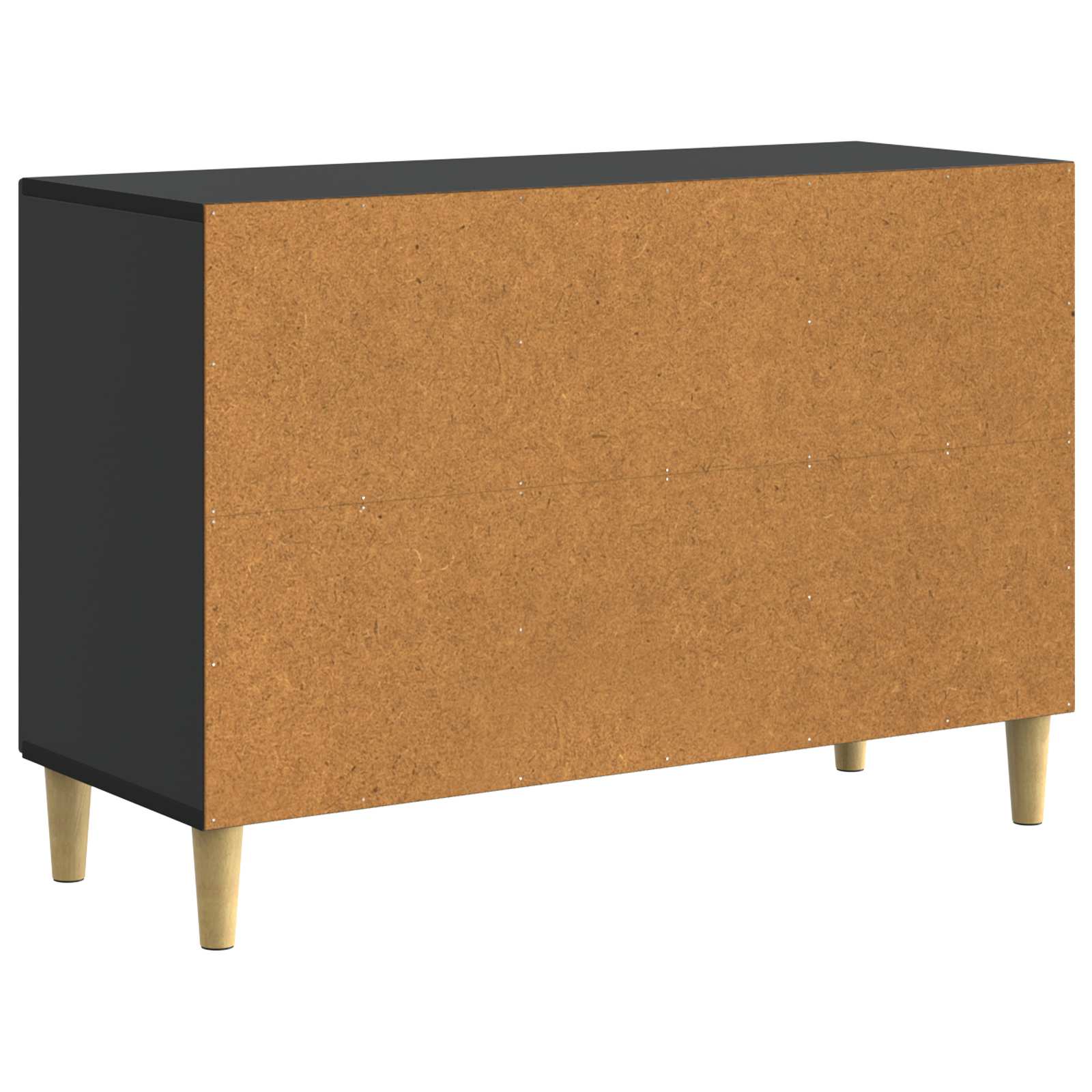 vidaXL Bufet z szufladą Czarny 89 x 34,5 x 60 cm Drewno inżynieryjne