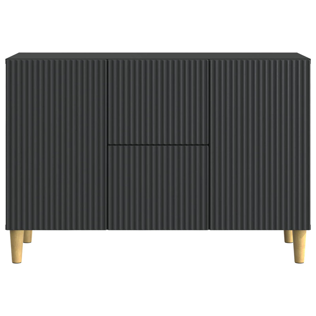 vidaXL Bufet z szufladą Czarny 89 x 34,5 x 60 cm Drewno inżynieryjne